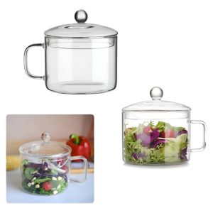 Olla Cacerola Transparente De Vidrio Templado Cocina Tapa Color 1 Aza