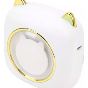Mini Impresora Térmica Portátil Bluetooth Orejas Gato Luz Blanco