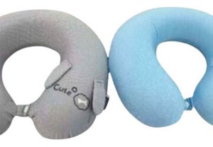 Almohada Viaje Ergonomica Para Cuello Cervical Donna Gato Animales Liso