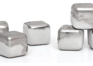 Molde Para Cubos De Hielo Molde Cubico Hielera Lisa Plateado