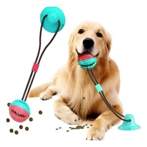 Bola Con Ventosa  Incorporada Remolcador Juguete Interactivo Verde  Rojo