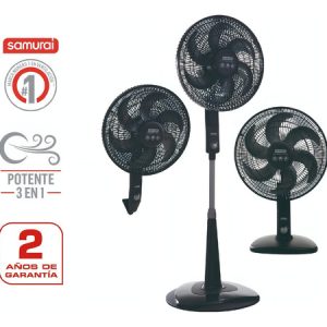 Ventilador Comfort Maxx 3en1 Negro Color De Las Aspas Gris