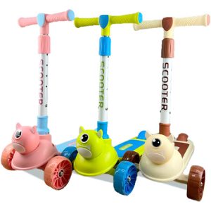 Scooter Para Ñiños De 2 A 10 Años Color Azul Café Y Verde Variado Scooter