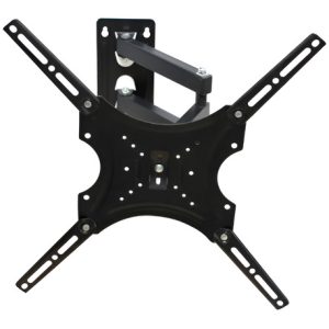 Soporte De Tv Led Lcd Biarticulado Vesa 14 32 A 55 X-400, Color Negro