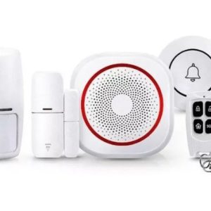 Kit Alarma Smart Sensor Movimiento Tono Control Remoto Gris