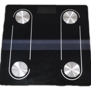 Báscula De Grasa Corporal Digital Con Aplicación Bluetooth De 180 Kg, Color Negro