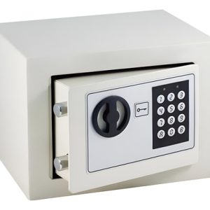 Caja Fuerte Digital De Seguridad Pequeña En Acero 23x17x16cm Beige