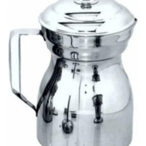 Olleta Chocolatera 1.5 Litros Acero Quirúrgico Jarra Y Tapa Gris