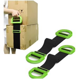 Correas De Elevación Ajustable Para Mover Objetos Pesados Color Negro Genérica Fk23d-47
