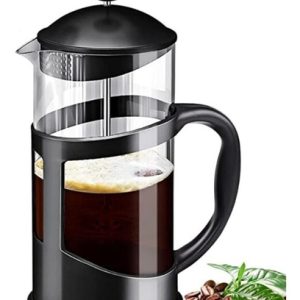 Cafetera Prensa Francesa En Acero Inoxidable Cafetera Vidrio