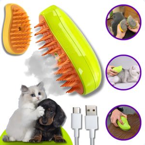 Cepillo De Vapor Eléctrico 3 En 1 Para Mascotas Palm Store, Eliminador De Pelo Para Gatos Y Perros
