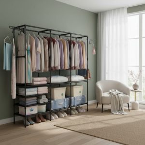 Closet Organizador 3 Espacios Zapatero Perchero Multifuncion Color Segun Disponibilidad Segun Disponibilidad