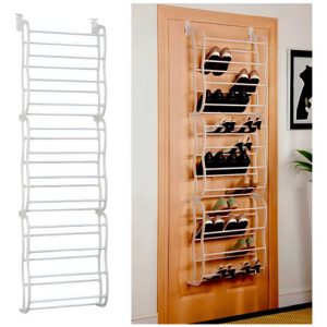 Organizador Zapatos Puerta 36 Pares Resistente Zapatero Color Blanco