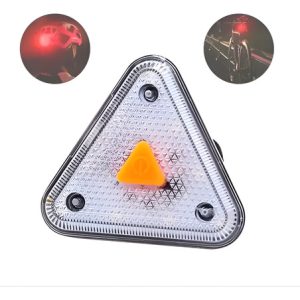Luz Trasera Triangular Para Bicicleta Hyd-009 Recargable