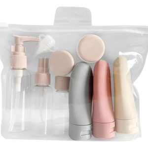 Botellas De Viaje Mujer, Kit Viajero, 11 Pcs Contenedores Agua