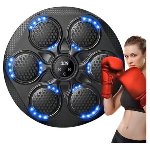Máquina De Boxeo Entrenamiento Ejercicio En Pared Con Música Bluetooth Inteligente Luz Led Con Guantes
