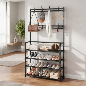 Weecron Zapatero Soporte Organizador Armario Entrada 4 Nivel Color Black