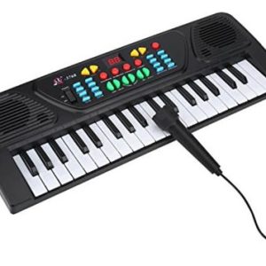 Teclado Organeta Electrica Juguete Niños Piano Musical Negro