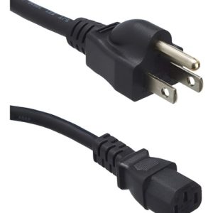 Cable Poder Para Computador Monitor Tv Impresora Polo Tierra Negro