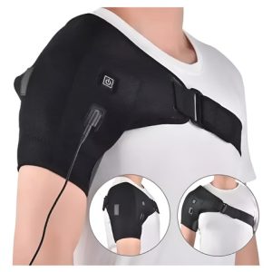 Soporte De Hombro Ajustable Vendaje-masaje Térmico Electrico Negro Ajustable