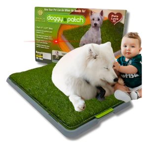 Tapete De Entrenamiento Potty Patch Verde Para Perro Grande 68x42cm