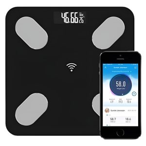 Bascula Balanza Pesa Digital Bluetooth Color Negro Personal Negra