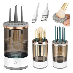 Maquina Limpiadora Alicacho De Brochas De Maquillaje Electrica Recarg