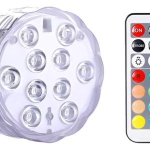 Lampara Subacuática + Control Luces De Colores