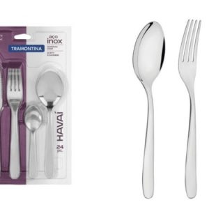 Juego De Cubiertos Tramontina 24 Piezas Acero Inoxidable