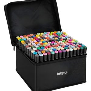 Marcadores Doble Punta 168 Colores Touch Aibao Tinta A Base De Alcohol