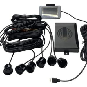 Sensor Monitor De Reversa Y Parqueo 6 Sensores - Negro