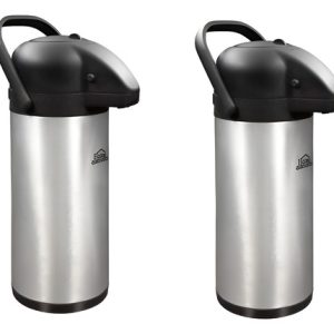 2 Termos Para Cafe Termo En Acero Inoxidable Termo 3 Litros  Plateado