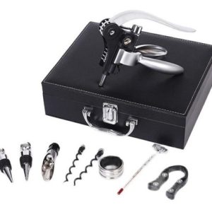 Kit Sacacorchos Para Vinos Con Estuche Abre Botella Vino