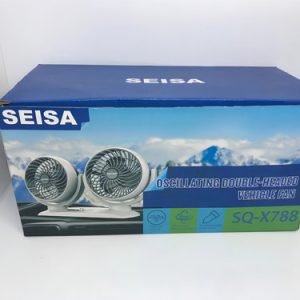 Ventilador Auto Portátil 360 Turbo Giratorio Entrada Usb Cantidad De Aspas 3 Color De La Estructura Blanco Color De Las Aspas Negro Diámetro 13 Cm Material De Las Aspas Plástico