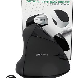 Mouse Ergonomico Recargable Inalambrico Usb Mouse Vertical Negro