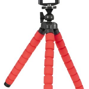 Tripode Araña Flexible Para Celular Soporte Pequeño Portatil Rojo