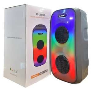 Parlante Portatil Inalambrico Recargable Usb Radio Ms-2605 Negro