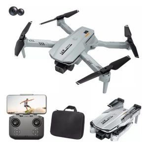 Drone Cámara Dual Hd 1080p Plegable Wifi Control Remoto Gris