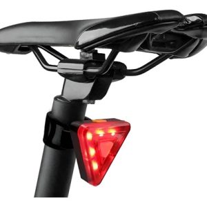 Luz De Bicicleta Trasera Triangular Roja A Pila / Adaptable