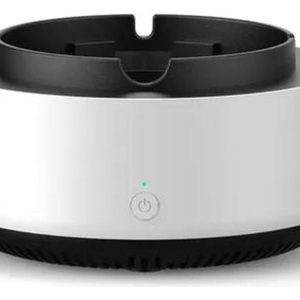 Cenicero Sin Humo Filtro Cigarrillos Purificador De Aire Color Blanco/negro Lisa Genérica