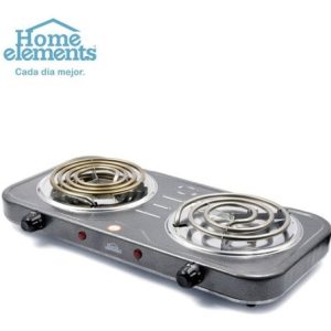 Estufa Eléctrica 2 Puestos Home Elements