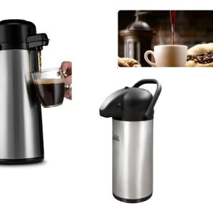 Termo Para Cafe Termo En Acero Inoxidable Termo 3 Litros  Plateado