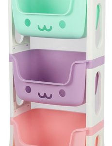 Estante Organizador Multiusos Infantil 3 Niveles Armaty Color Multicolor Niña