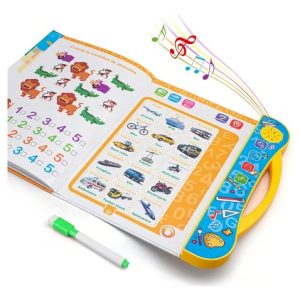 Libro Didáctico Electrónico Tactil Sonido Ingles Español Color Blanco