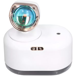 Humidificador Difusor 2 En 1 Lampara Sunset Recargable Usb Blanco