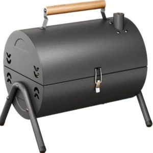 Parrilla De Carbon Portatil Barril Asador Barbacoa Chimenea Negro