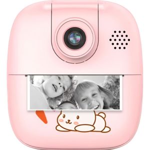 Cámara Instantanea Infantil 1080p Hd Fotografia Y Video A18 Rosa
