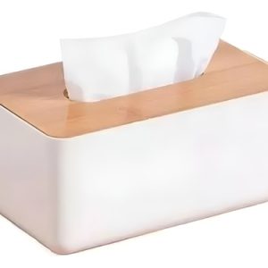 Porta Pañuelos Home Organizador Bambu Polipropileno Colores