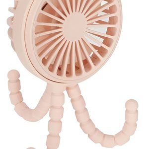 Ventilador Mini Portátil De Mano Con Tripóde Fresco Aire Rosa