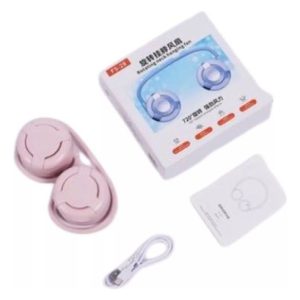 Ventilador Mini Cuello Refrescante Portatil Plegable Aire Blanco